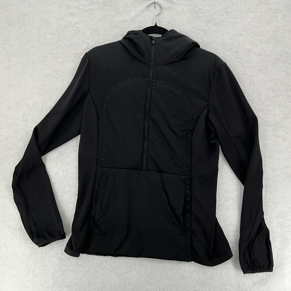 Lululemon Run For Cold Pullover Black‎ Size 12